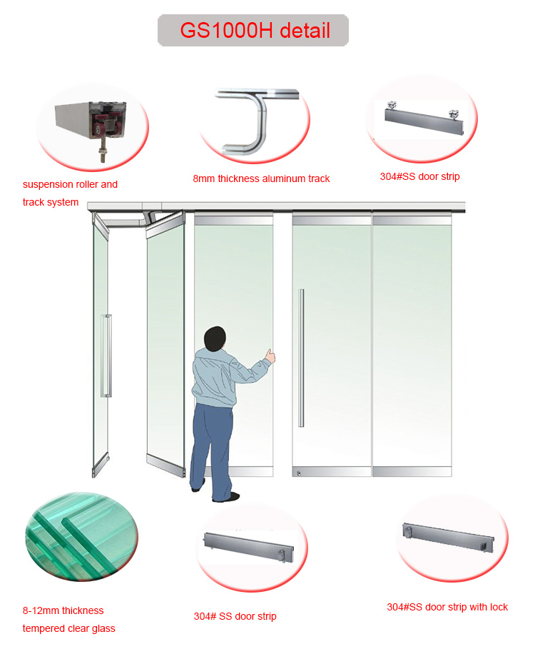 Exterior Aluminium Frame Glass Folding Doors