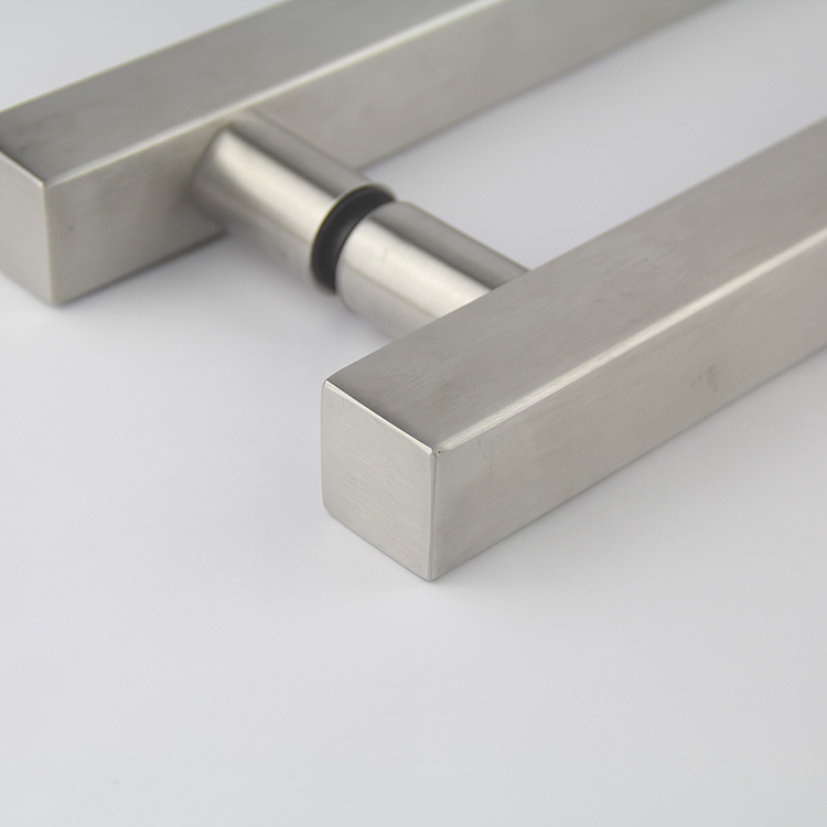 Hight Quality Hardware Stainless Steel Metal H Type Office Pull Handles Glass Door Handle