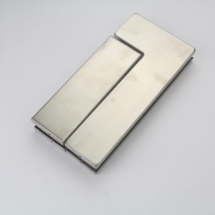 Security Square Metal Clamp Glass Door Lock Patch Fitting