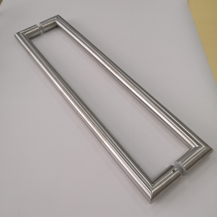 Canada Building Standard Internal Stainless Steel Round Rube Sqaure Style Glass Shower Door Handle For Bathroom Use 