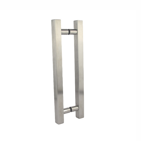 Hight Quality Hardware Stainless Steel Metal H Type Office Pull Handles Glass Door Handle