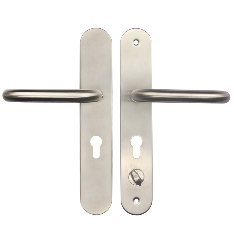 Suitable of Wooden/Composite Door with Screws Brushed Heavy Duty Gate Handle Bar for Home/Office/Warehouse/Public/Commercial Places Sumnacon 2 Set 12 Stainess Steel Door Handle Pull & Push Plate