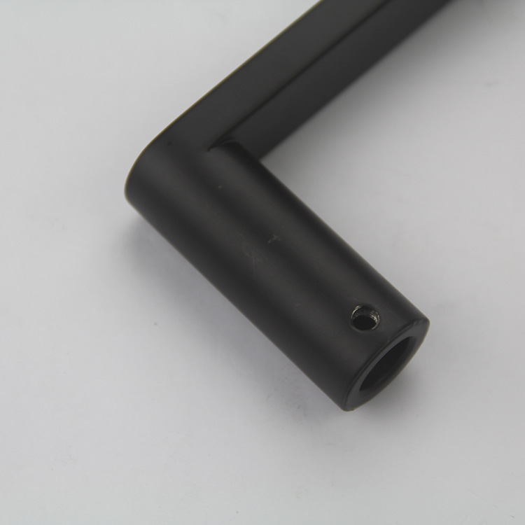 Guangdong Factory Customized Stainless Steel 304 Bathroom Shower Door Pull Handle Black Matte for Glass Door