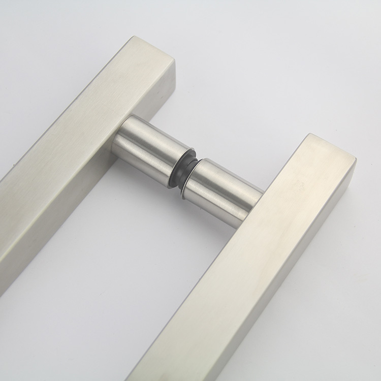 Hight Quality Hardware Stainless Steel Metal H Type Office Pull Handles Glass Door Handle