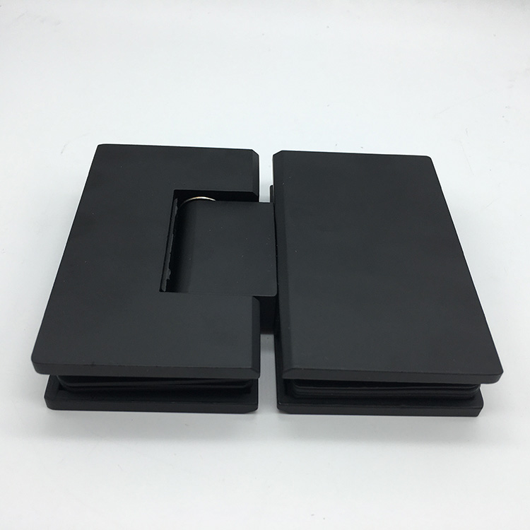 Black Stainless Steel 180 Degree Glass Shower Door Hinges