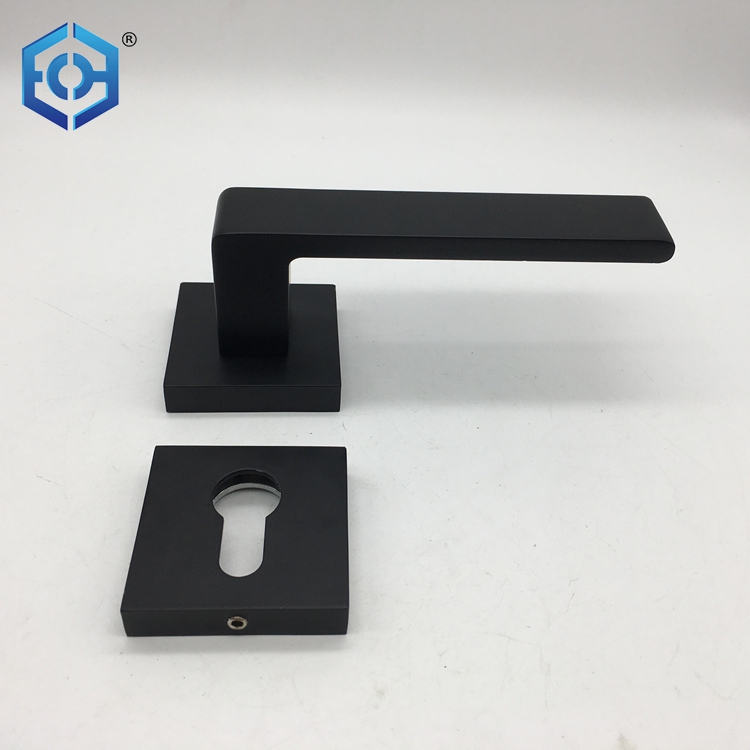 Black Hollow Top Grade Luxury European Design Stainless Steel Door Handle